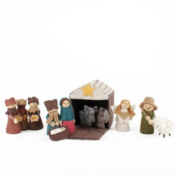 Vilten kerststal kleur - Sjaal met Verhaal - Afbeelding 7
