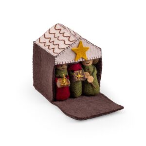 kerststal-rood-groen-open-sjaal-verhaal-vilt