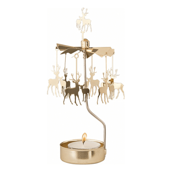 Waxinelichthouder draaiend - Herten - Pluto Design - Afbeelding 4