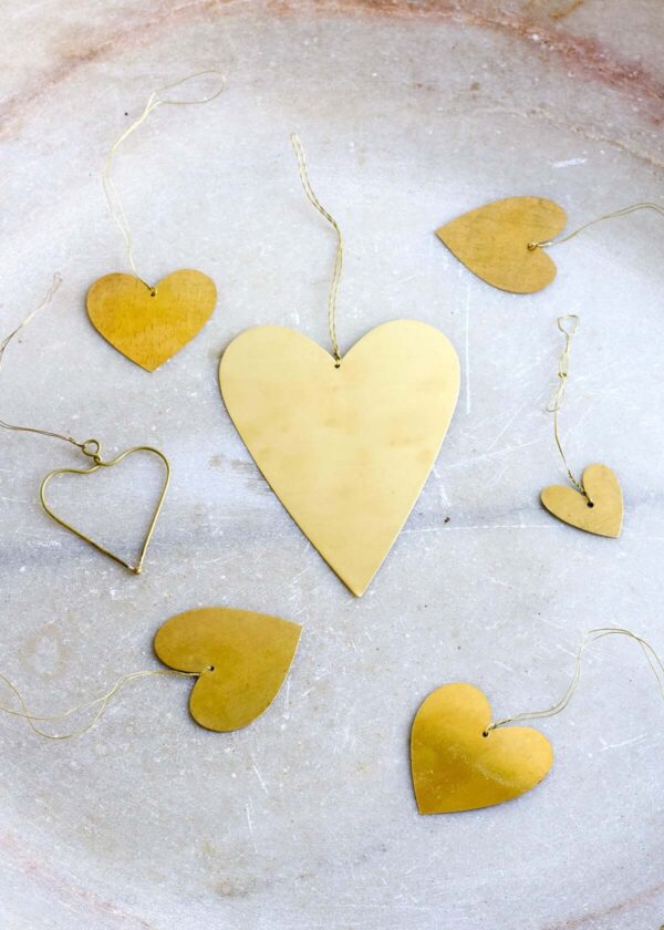 Messing hart hanger - Weldaad - Afbeelding 5