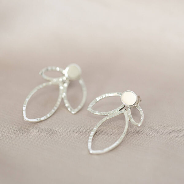Oorbellen Laurie – Set oorknop en hanger zilver – Anouk Goudsmid - Afbeelding 3