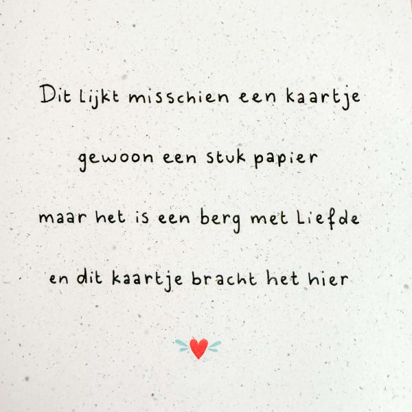 Kaart – Berg met liefde – Happy Little Moment - Afbeelding 2