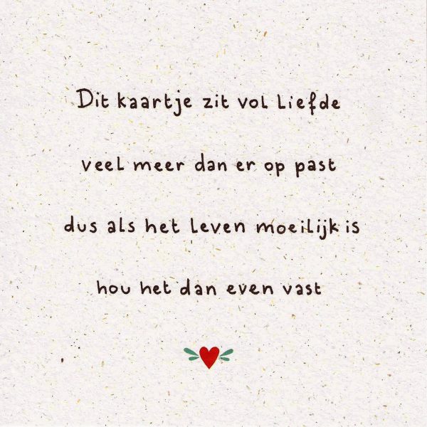 Kaart – Dit kaartje zit vol liefde – Happy Little Moment - Afbeelding 2