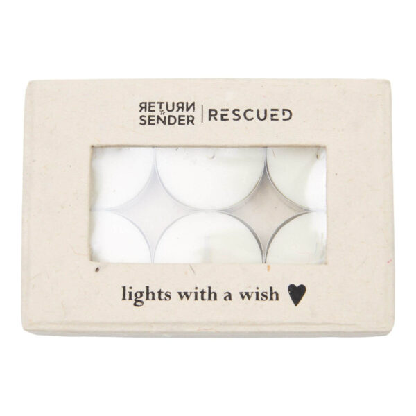 Waxinelichtjes met een wens in lokta doosje - Return to Sender - Afbeelding 4