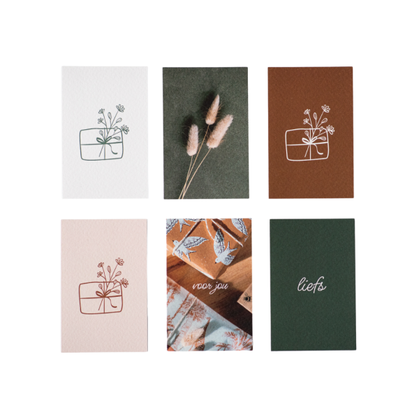 Set van 6 cadeaukaartjes Alsjelieft