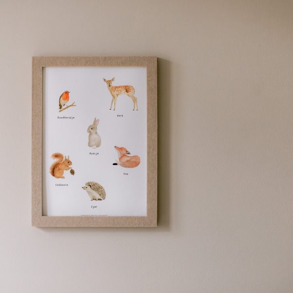 bosdieren-poster-fotolijst-powders-hazel-1