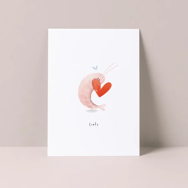 kaart-garnaal-liefs-alijt-roze