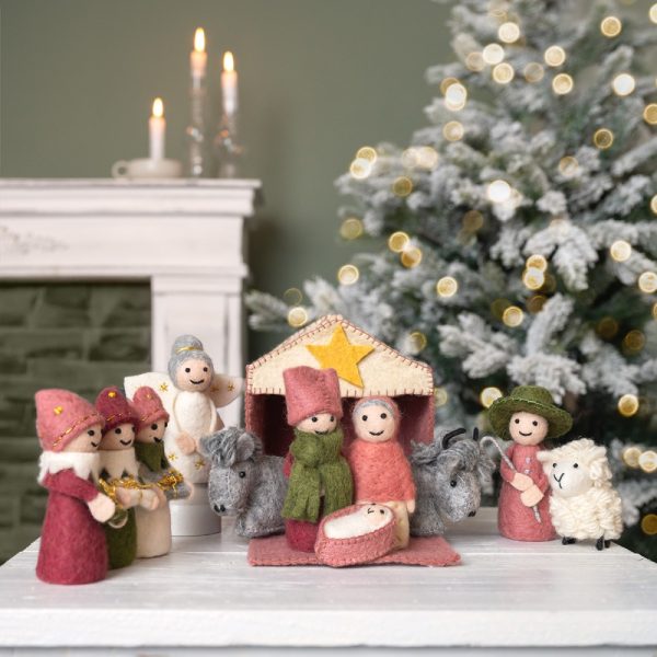 kerststal-sjaal-verhaal-roze-vilt