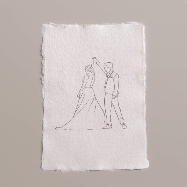 lijntekening-gepersonaliseerd-handgeschept-cadeau