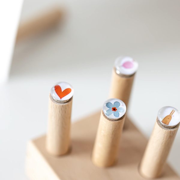 set-kaartpins-hout-kaarthouder